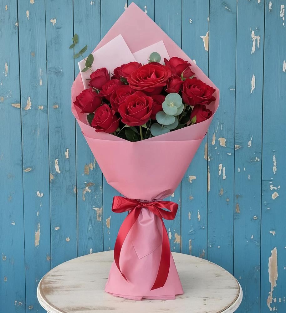 Букет красный бархат в Вятских Полянах Букет цветов из: Розы в Вятских Полянах