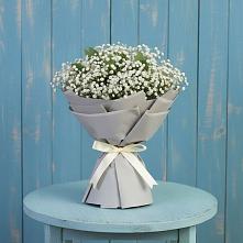 Букет Белые гипсофилы в Вятских Полянах Букет цветов из:  Гипсофила в Вятских Полянах