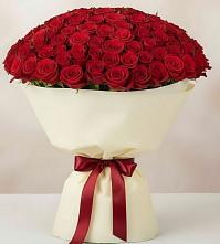 101 Красная роза Милано в Вятских Полянах Букет 101 Красная роза Милано в Вятских Полянах