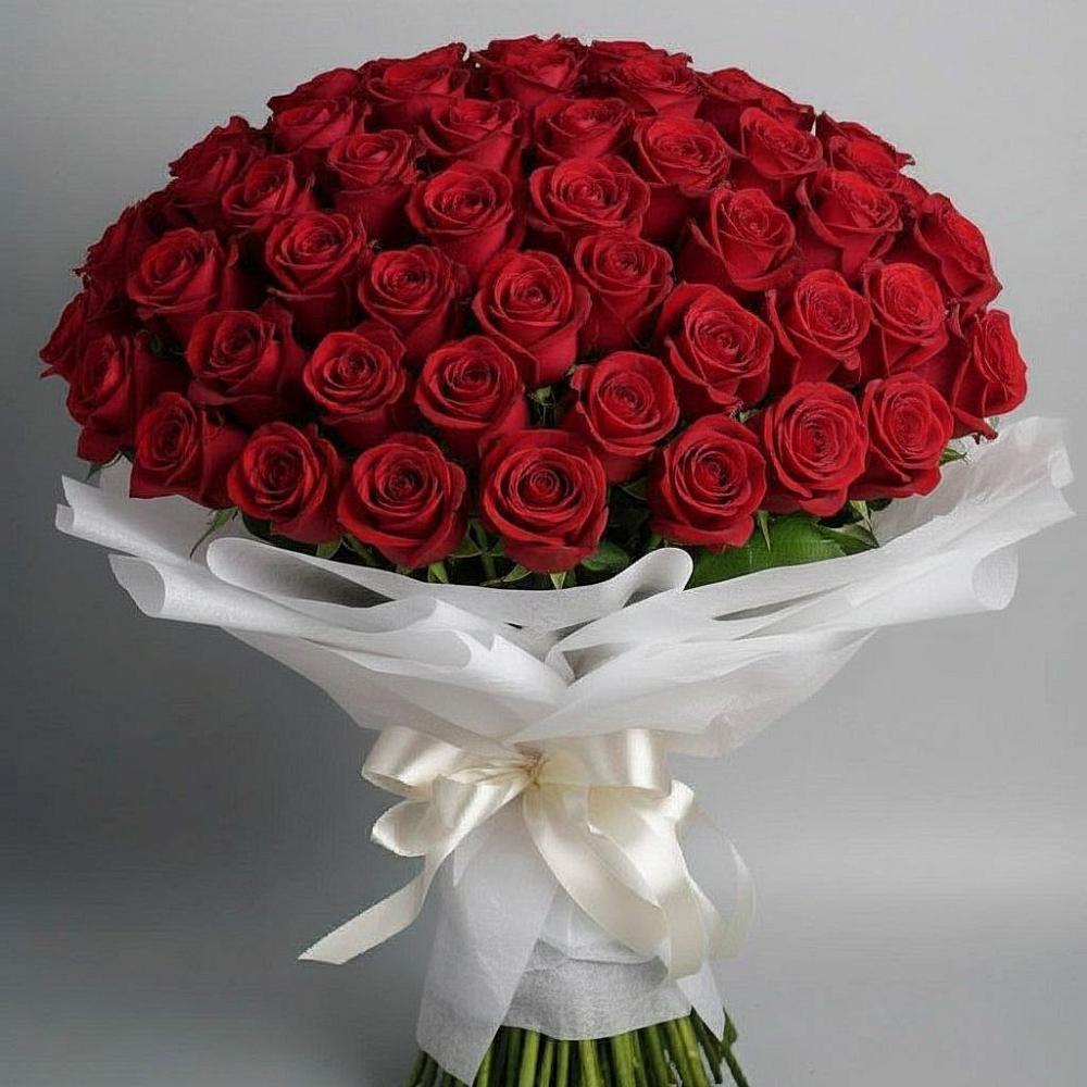 101 Красная роза Блэк Мэджик в Вятских Полянах Букет 101 Красная роза Блэк Мэджик в Вятских Полянах