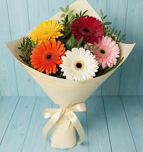 Букет праздник в Вятских Полянах Букет цветов из:  Герберы в Вятских Полянах