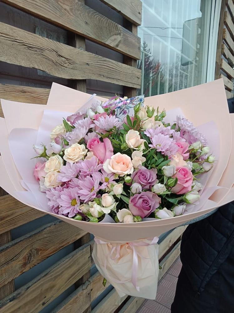 Букет цветов из: Розы и Хризантемы в Вятских Полянах