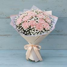 Букет Нежность рассвета в Вятских Полянах Букет цветов из:  Гвоздики в Вятских Полянах
