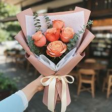 Букет персиковый аромат в Вятских Полянах Букет цветов из:  Розы в Вятских Полянах