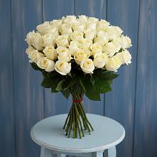 51 Белая роза Эдлесс Лав в Вятских Полянах Букет 51 Белая роза Эдлесс Лав в Вятских Полянах
