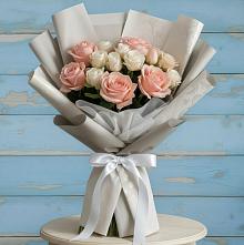Букет Нежное облако #REPLACE_PRED# Вятских Полянах Букет цветов из:  Розы #REPLACE_PRED# Вятских Полянах