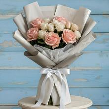 Букет Нежное облако в Вятских Полянах Букет цветов из:  Розы в Вятских Полянах