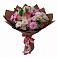 Букет Розовое очарование в Вятских Полянах Букет цветов из: Хризантемы, Альстромерии и Розы в Вятских Полянах
