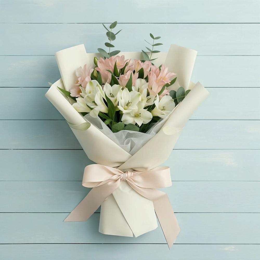 Букет Утренний поцелуй в Вятских Полянах Букет цветов из: Альстромерии в Вятских Полянах