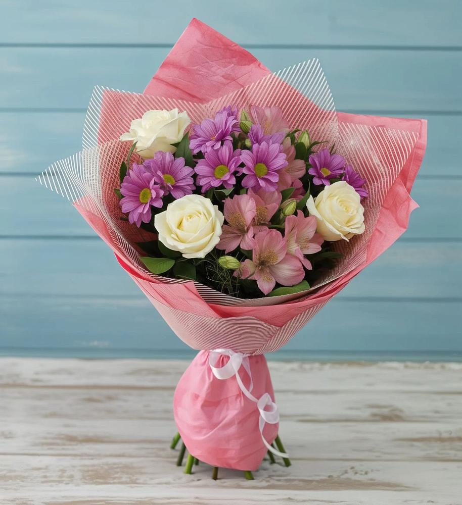 Букет комплимент в Вятских Полянах Букет цветов из: Герберы в Вятских Полянах