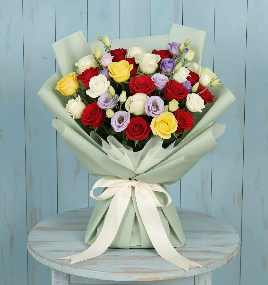 Букет Модная красотка в Вятских Полянах Букет цветов из: Розы в Вятских Полянах