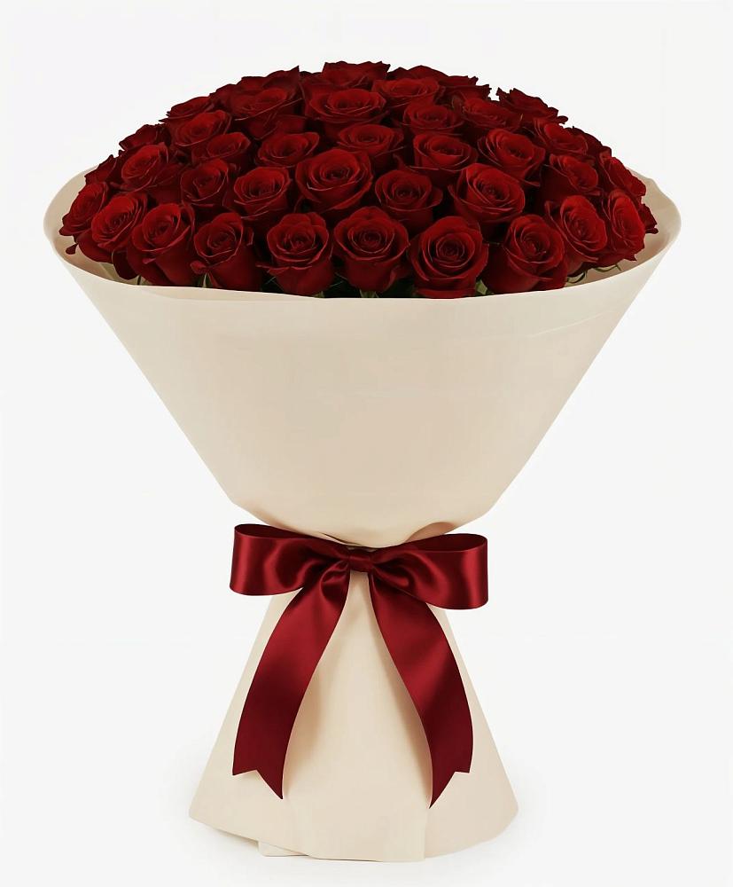 101 Бордовая роза Блэк Бакарра в Вятских Полянах Букет 101 Бордовая роза Блэк Бакарра в Вятских Полянах