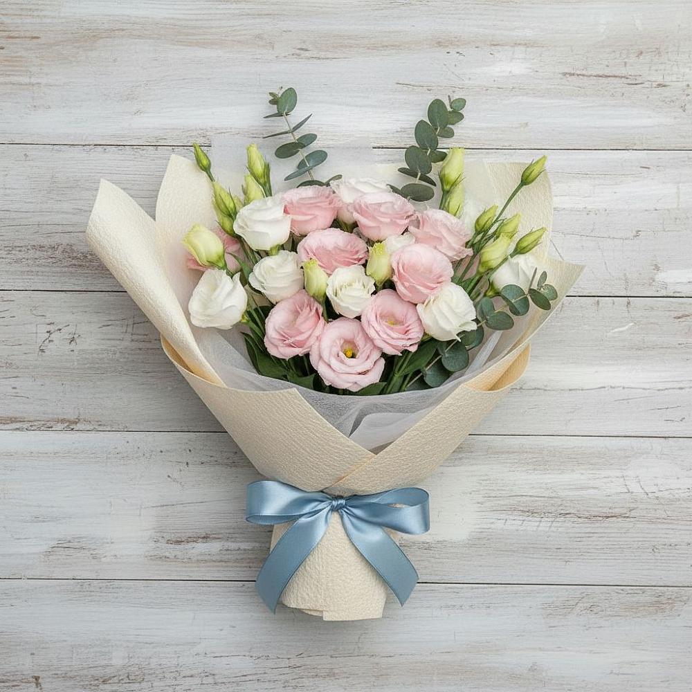 Букет шампанское в Вятских Полянах Букет цветов из: Лизиантусы в Вятских Полянах